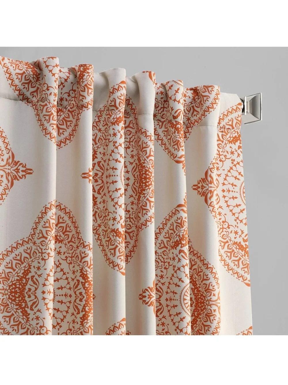 HPD Half Price Drapes Henna Geometric Curtains 50x84 Set of 2